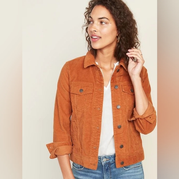 Old Navy Rust Corduroy Jacket - Picture 1 of 9